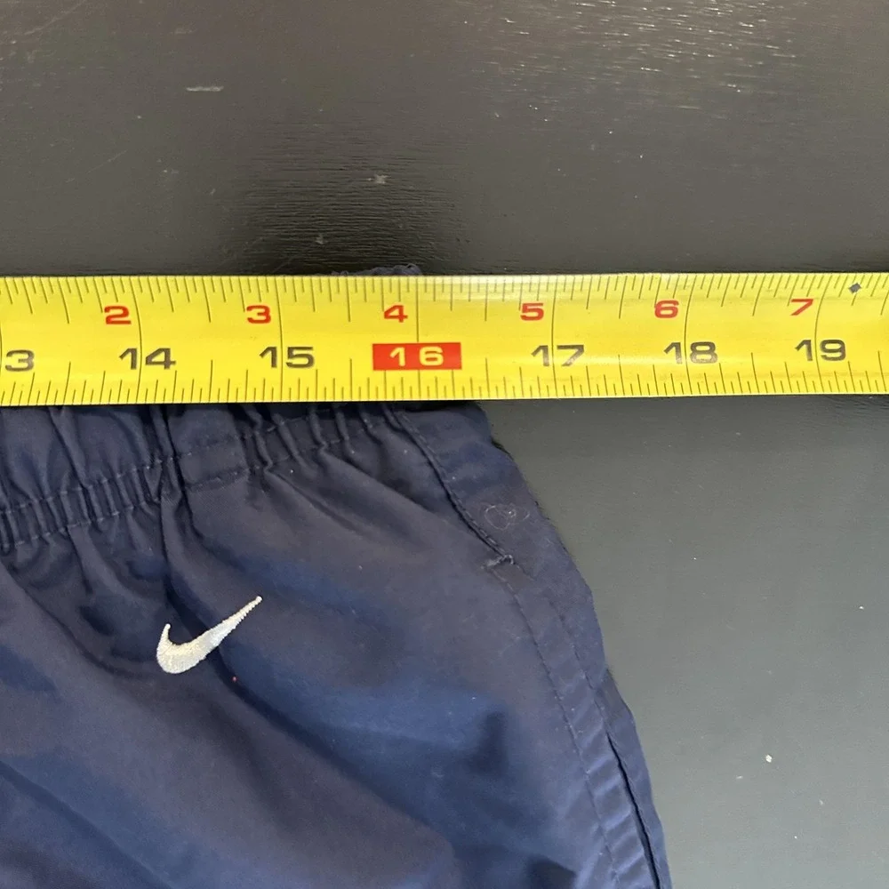 Nike Track Pants Womens XL Blue‎ Nylon Pull On Elastic Waist Athletic Lined